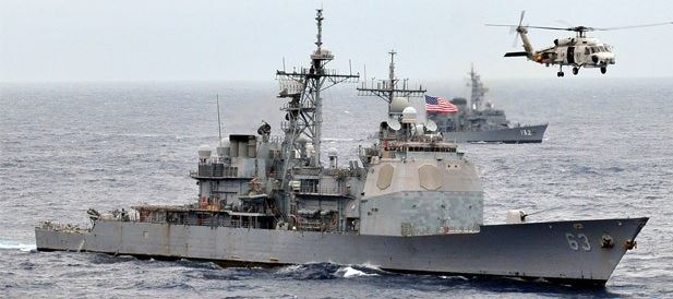 chinese try to stop us war ship
