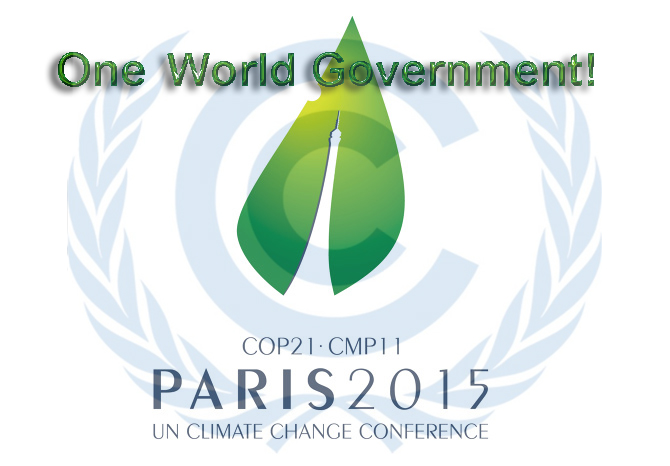 Climate change one world government