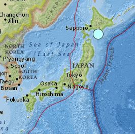 earthquake Japan 6.7 magnitude January 14 2016