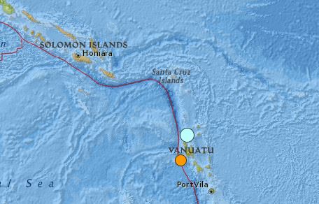 earthquake Vanuatu 6.9 3 April 2016