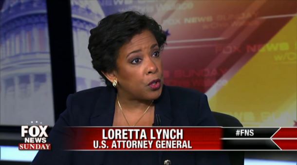 US Attorney General Lorreta Lynch  DOJ